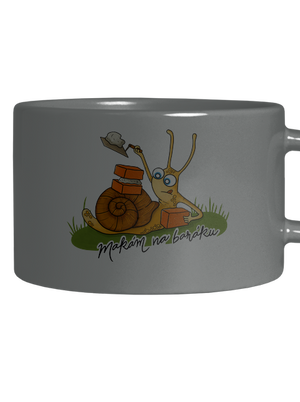 Makám na baráku hrnek makronka Grey Macaron