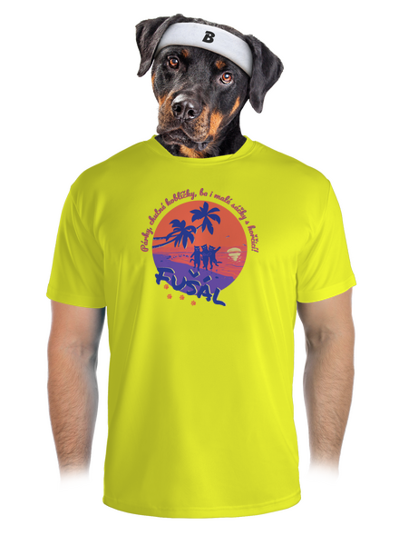 Fušál pánské sportovní tričko Neon Yellow