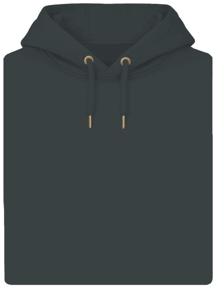 Bez potisku unisex mikina premium Charcoal