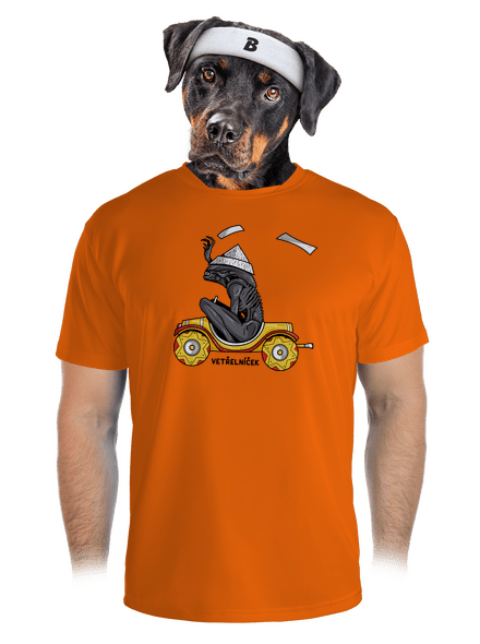 Vetřelníček pánské sportovní tričko Neon Orange