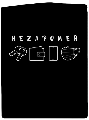 Nezapomeň dámská mikina na zip Black