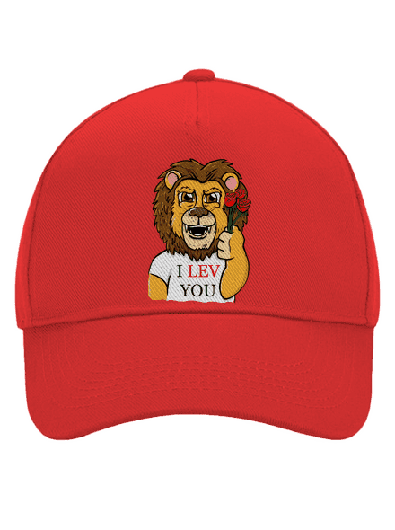 I lev you kšiltovka baseballka Classic Red