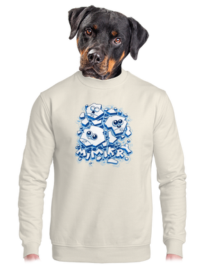 Ledové mimikry unisex mikina bez kapuce Off White