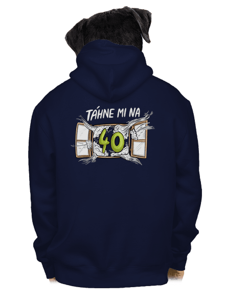 Táhne mi na pánská mikina na zip Navy