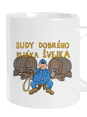 Sudy dobrého pijáka Švejka velký hrnek White