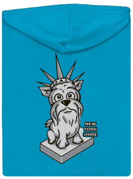 New Yorkshire dámská mikina na zip Blue Atol