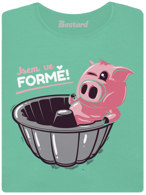 Ve formě dámské tričko premium Mint Mal