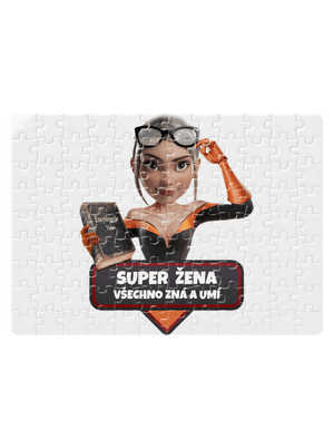 Super máma puzzle White