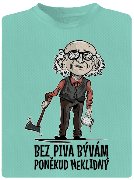 Neklidný bez piva pánské sportovní tričko Mint Mal