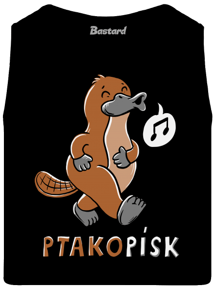 Ptakopísk pánské tílko Black