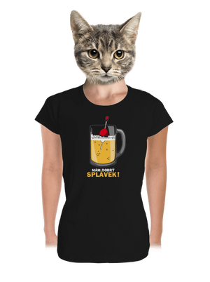 Splávek dámské tričko premium Black