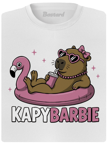 Kapybarbie dámské sportovní tričko White