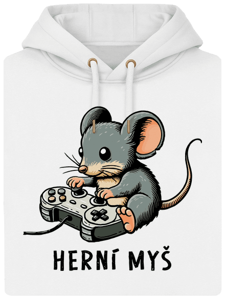 Herní myš unisex mikina premium Snowwhite