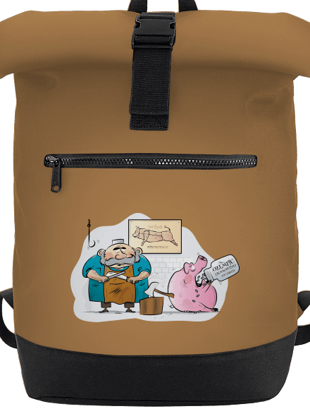 Řezník a prase batoh Caramel