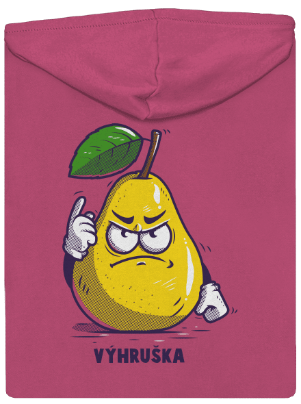 Výhruška dámská mikina na zip Magenta