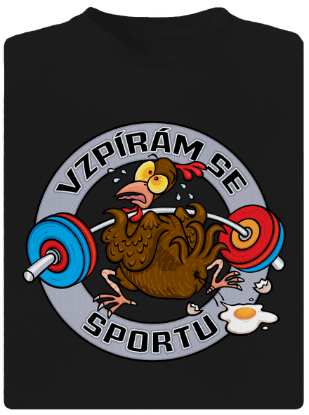 Vzpírám se sportu dětské sportovní tričko Black