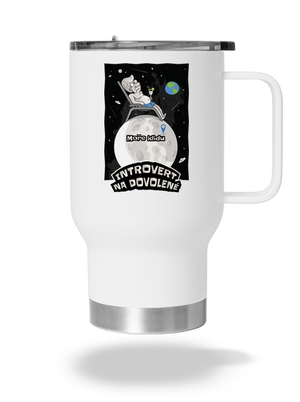 Introvert na dovolené termohrnek White