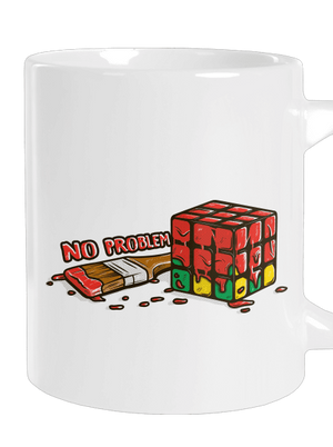 No problem velký hrnek White