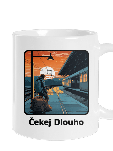 Čekej dlouho klasický hrnek White