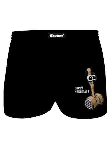 Chceš naklepat? pánské trenky Black