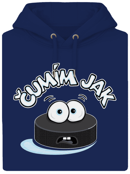 Čumím jak puk unisex mikina premium Navy