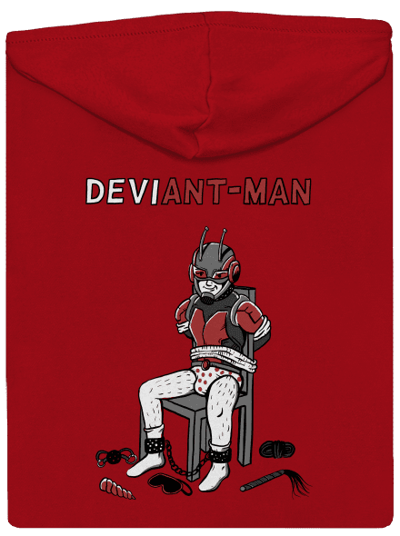 DeviAnt-man pánská mikina na zip Red