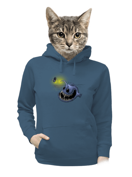 Světlo mého srdce dámská mikina klokanka Denim