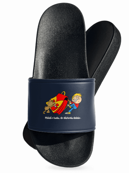 Školák pantofle Navy