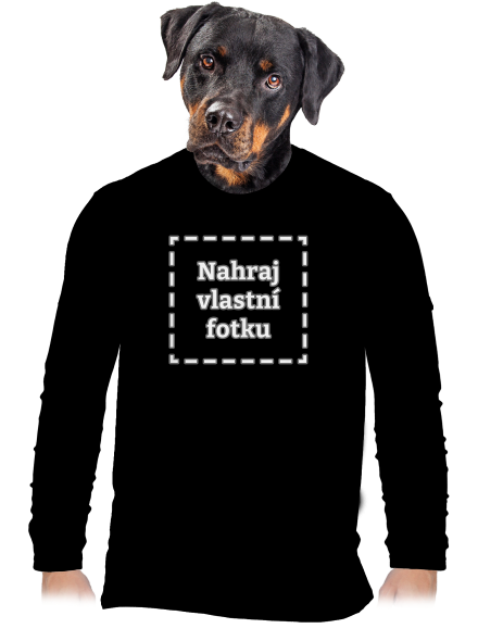 Vlastní potisk pánské dlouhý rukáv Black