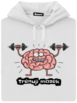 Trénuji mozek dámská mikina klokanka White