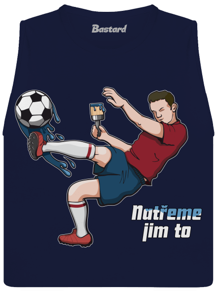Natřeme jim to - Fotbal dámské tílko volné Navy