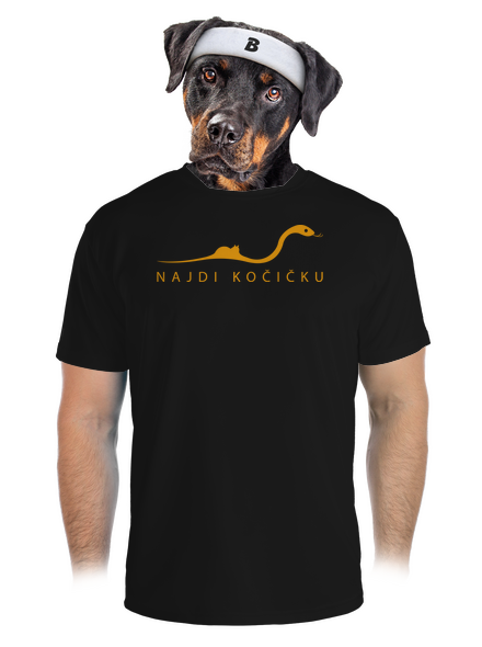 Najdi kočičku pánské sportovní tričko Black