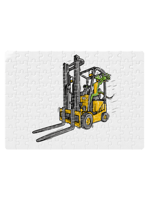 Ještěrka  puzzle White