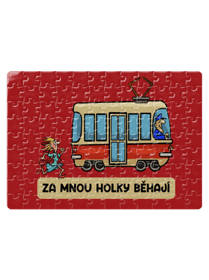 Za mnou holky běhají puzzle White