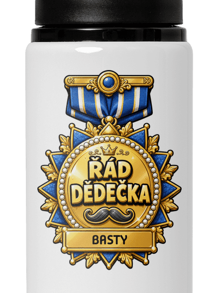 Řád dědečka lahev na vodu White