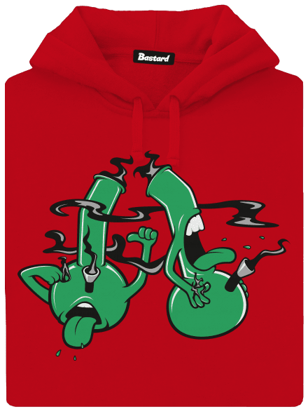 Bongo kašel pánská mikina klokanka Red