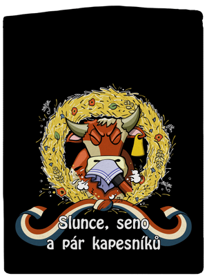 Slunce, seno a pár kapesníků dámská mikina na zip Black