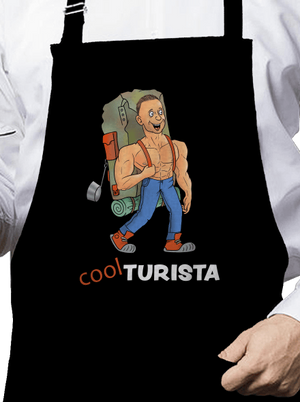 Cool turista zástěra Black