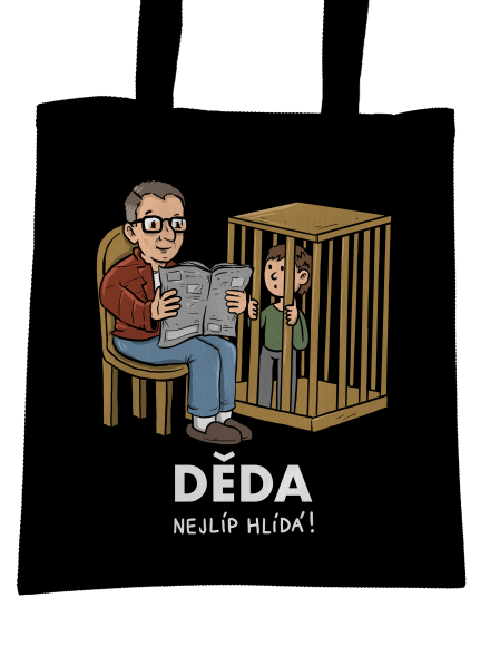 Děda hlídá taška Black