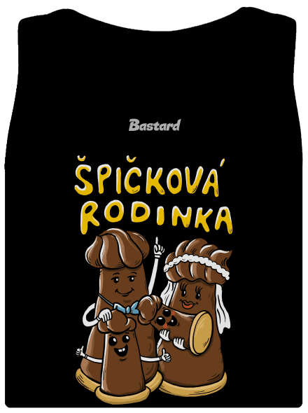 Špičková rodina II dámské tílko klasické Black