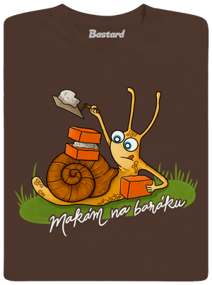 Makám na baráku pánské tričko Brown