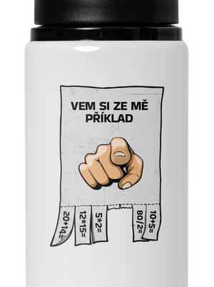 Vem si ze mě příklad lahev na vodu White