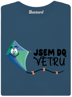 Do větru dámské tričko premium Petrol Blue