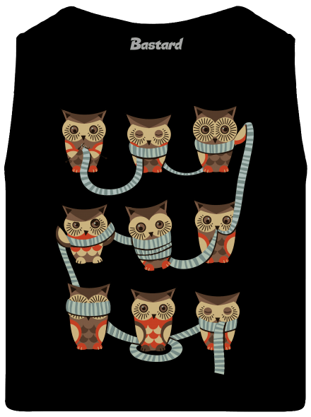 Sovičky pánské tílko Black