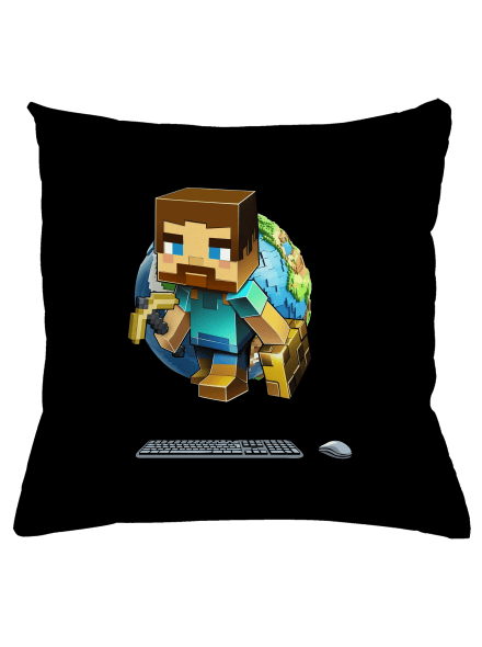 B17: Minecraft polštář Black