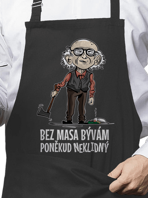 Neklidný bez masa zástěra Dark Grey