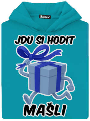 Jdu si hodit mašli dětská mikina klokanka Hawaiian Blue