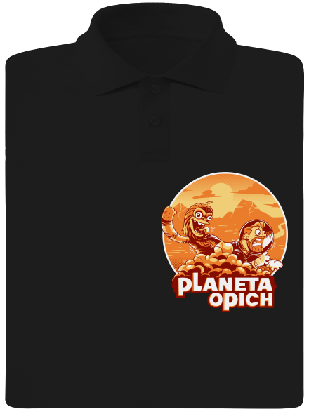 Planeta opich pánská polokošile Black
