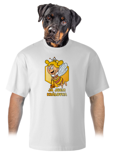 Včelí královna unisex tričko oversized White