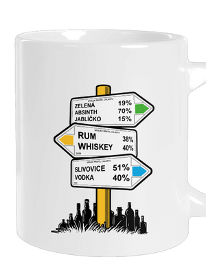 Rozcestník velký hrnek White